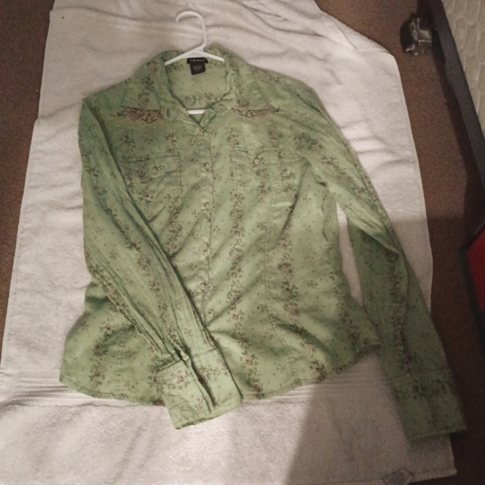 F.A.N.G. button down western shirt